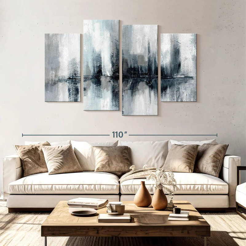 Avery Indigo Harbor Lights, 54" H x 84" W