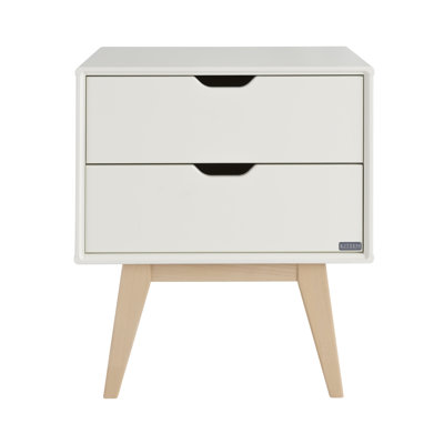 Saffron 52cm W Solid Wood Bedside Table