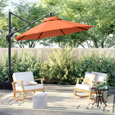 Cassidey 120'' Cantilever Sunbrella® Umbrella