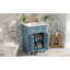 Armoire de salle de bain 24 po avec portes à fermeture douce et tablette réglable, meuble-lavabo avec lavabo en céramique-129669851
