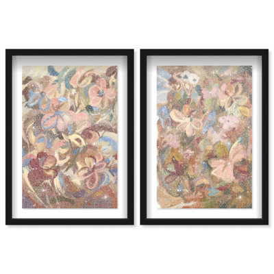 Moving Eden Set Shadowbox Abstract Print by Oliver Gal, Black Frame, 10 x 15