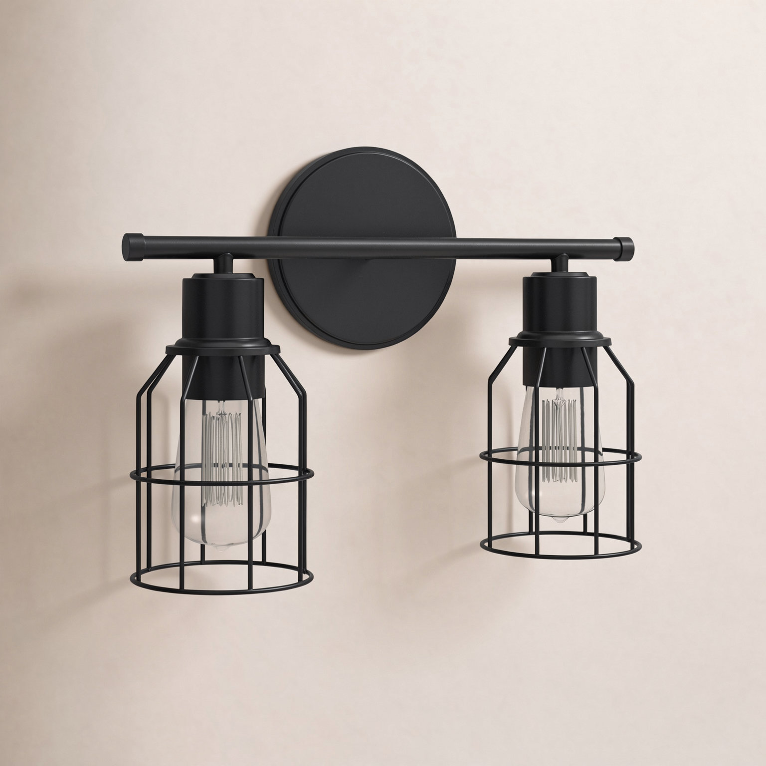 2 Light Dimmable Vanity Light, Oil Rubbed Bronze