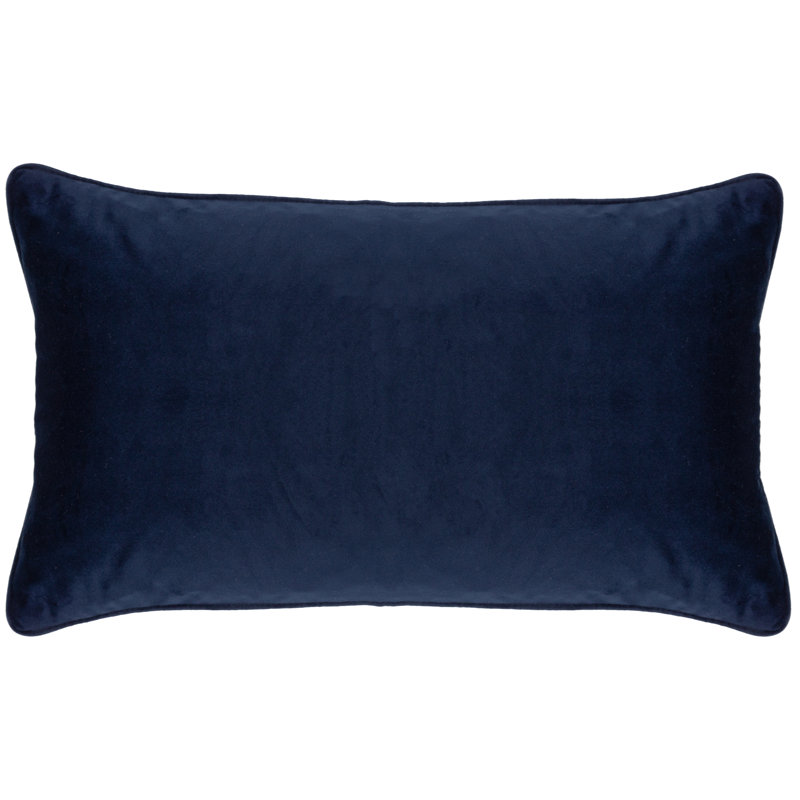 Floral Rectangular Lumbar Cushion, Orange, Polyester