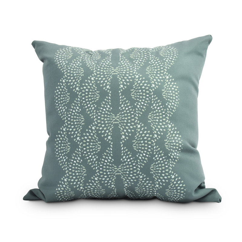 Fickle Florals Geometric Reversible Throw Pillow, 20" x 20", Gray
