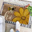 Tapis d'intérieur / extérieur à profil bas Bee Daisy