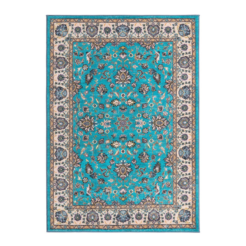 Oriental Indoor Rug, Rectangle 4'4" x 6'