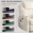 Power Recliner Chair with Heat and Massage, Faux Leather Home Theater Seating with LED Lights/Cup Holders/Side Pocket/USB Port, Reclining Sofa Chair for Living Room-1813515101