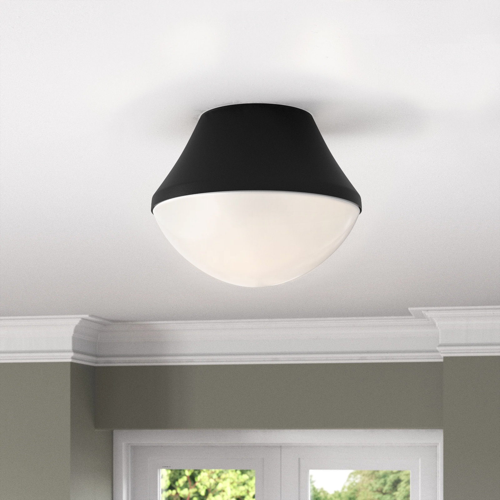 Carsyn Flush Mount, Black