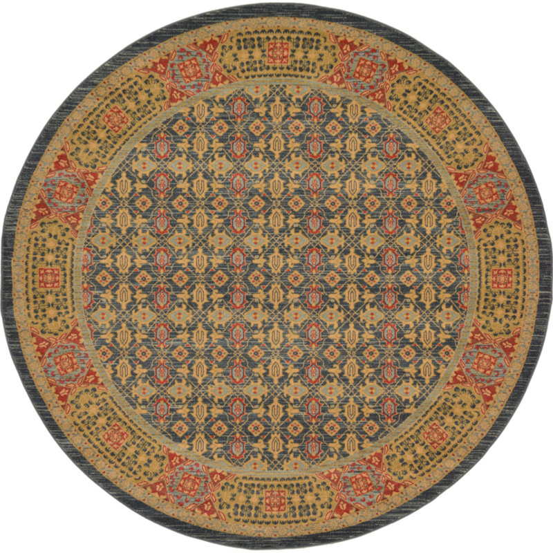 Ophelia Oriental Indoor Rug, Round 8'