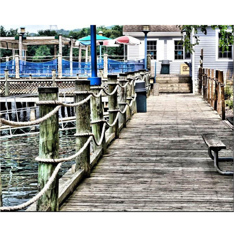 Décalcomanie murale Batie Boat House, H 19 po x l 24 po