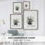 Impression florale vintage encadrée CLxxi - bois massif-764241825