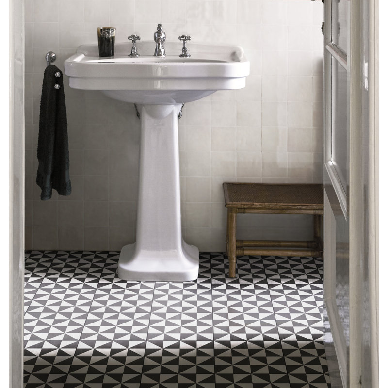 Marrakesh Zellige | 4"x4" Ceramic Wall Tile, Bianco