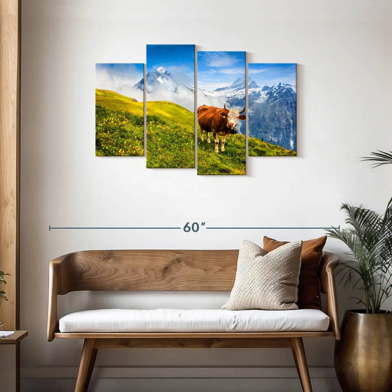 Vache Brampt des Alpes bernoises, H 27 po x l 43 po