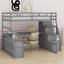 Lit mezzanine simple avec tiroirs Jeffree Kids-622586015-658100733