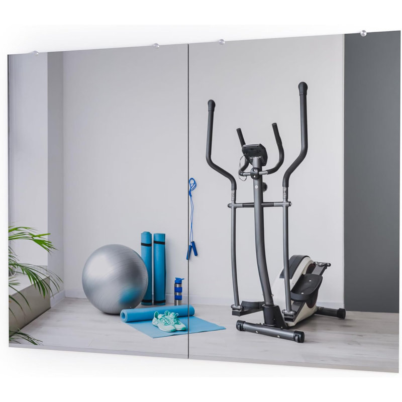 Grand miroir de salle de bain mural 48 x 32 (2 pièces)