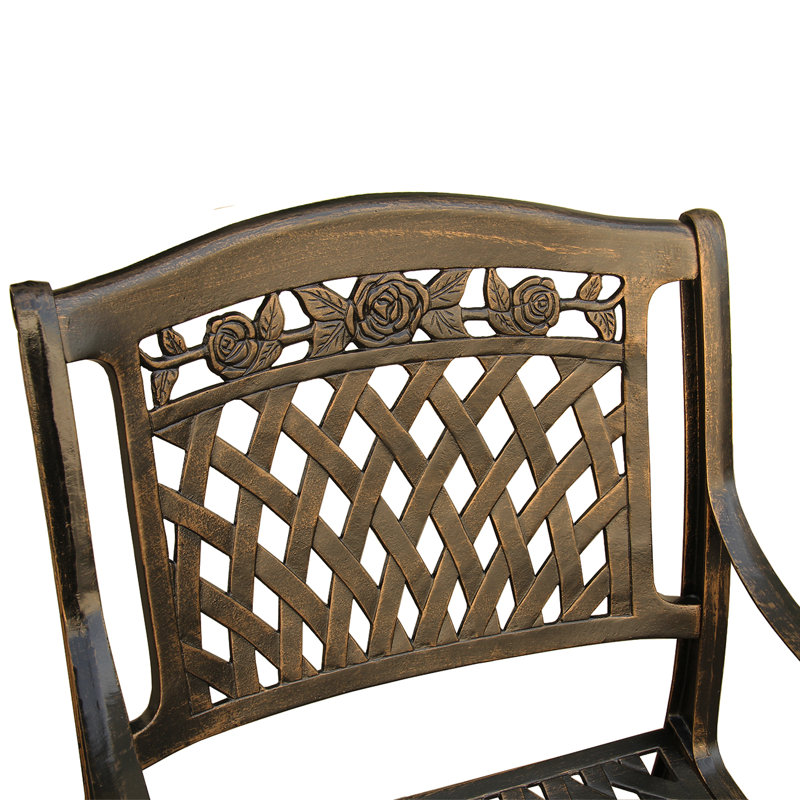 Casiano Outdoor Dining Armchair, Bronze