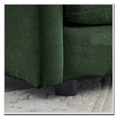 Chenille Fabric Ottomans Footrest