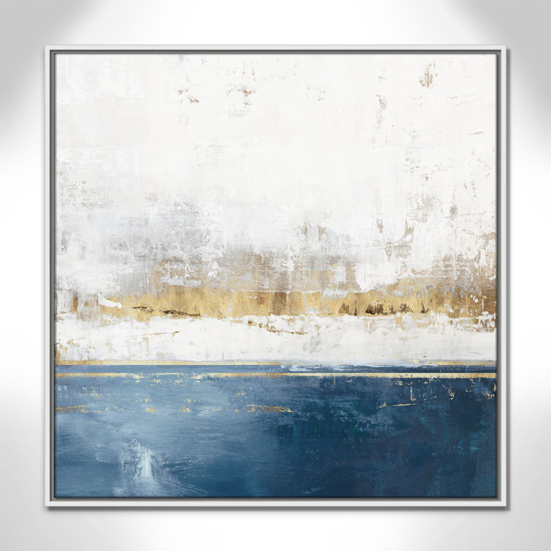 Impression Golden Horizon II par Casa Fine Arts, Blanc, H 31,5 po x l 31,5 po