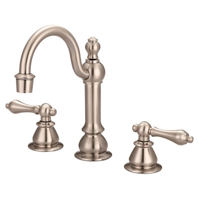 Widespread 2-handle Bathroom Faucet with Drain Assembly