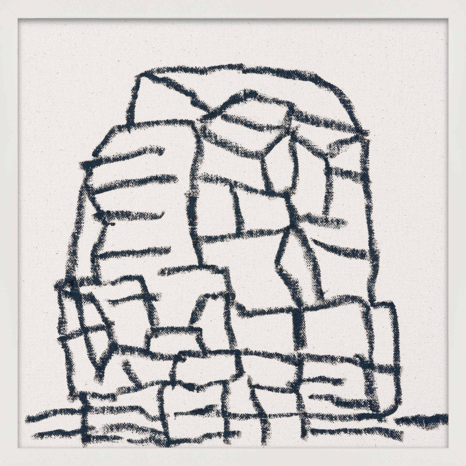 Dreya "Outcropping" Print by Stephanie Dennis, 30" H x 30" W  x 1.25" D, White