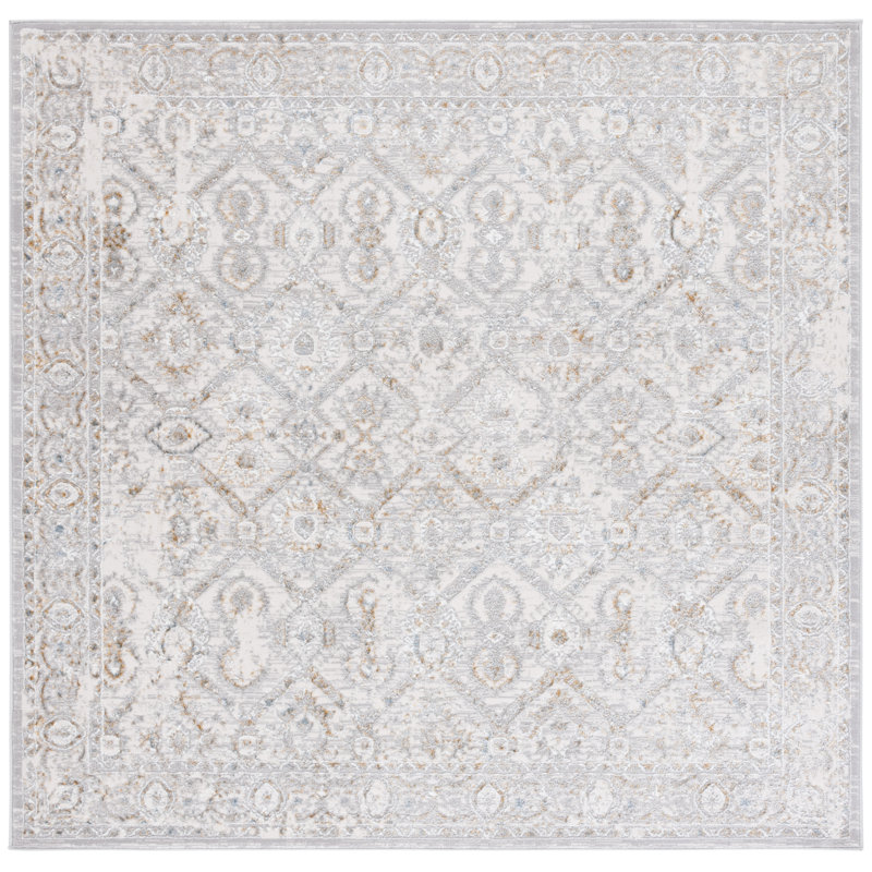 Vittini Performance Oriental Rug, Square 6'7"