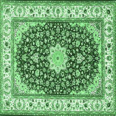 Tapis traditionnel vert émeraude 3538