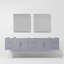 Geneva 84 in W x 22 in D Double Bath Vanity and 36 in LED Mirrors-2075362442