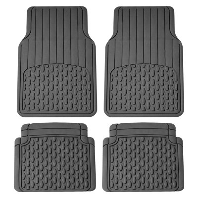 Ensemble 4 pièces de tapis de sol en vinyle antidérapant ClimaProof