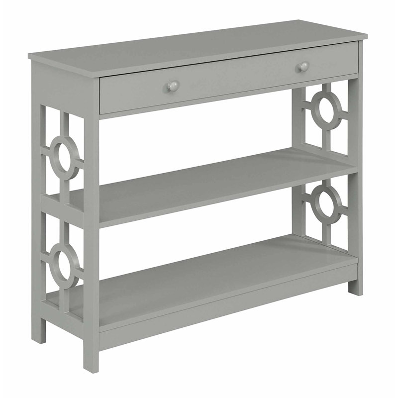 Odalis 40'' Console Table, 31.75" H x 40" W x 12"D, Gray
