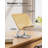Bamboo 360 Rotating Book Stand For Reading, Adjustable Textbook Holder For Reading, Foldable Desktop Cookbook Stand With Protective Page Clips, Fits All Books - Silver