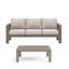 Canapé double + table basse rectangulaire, coussin en tissu-1685340169