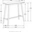 Rubberwood Walnut Rectangular Bar Table For Home Use Mid-century Style Veneer A Stylish