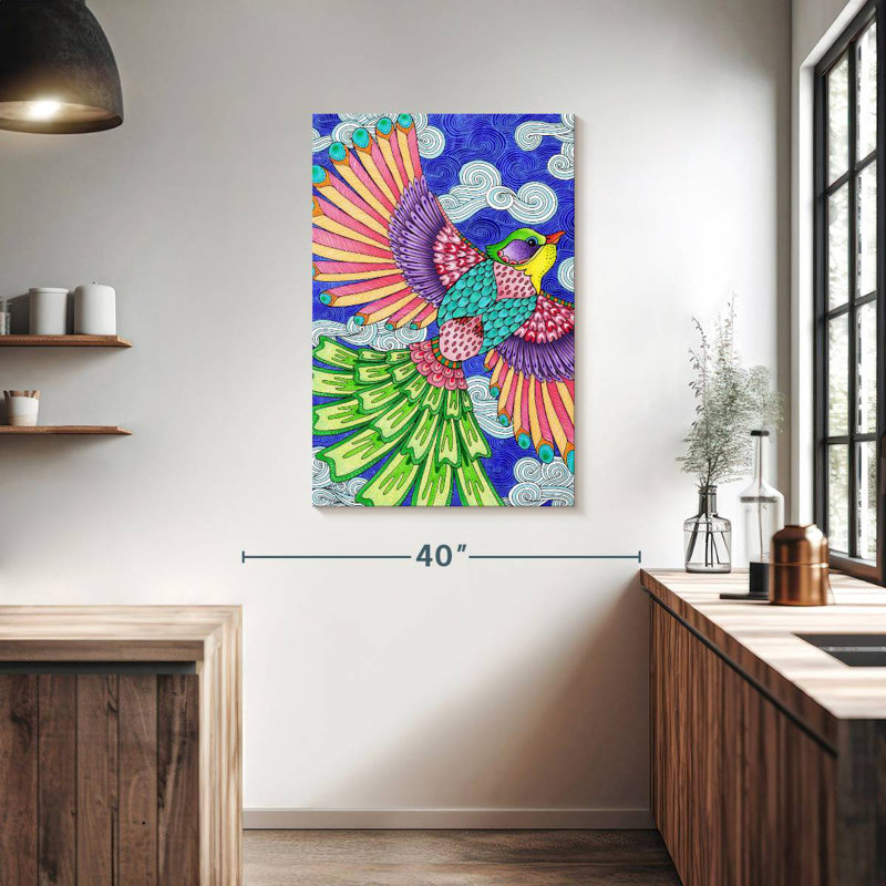 Brampt Winged Things, couleur IV, H 39 po x l 26 po