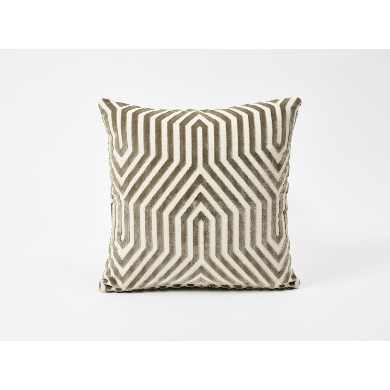 Schumacher x Mary McDonald Vanderbilt Velvet Pillow, Dove
