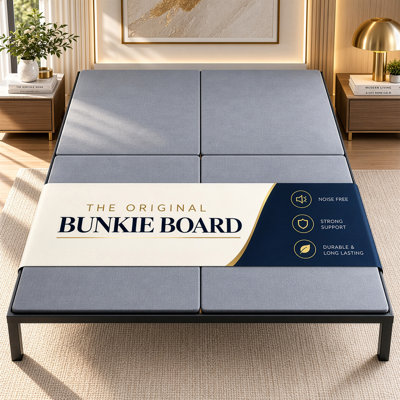 19mm Heavy-Duty Bunkie Board, King Size Low Profile Bed Support Board for Slatted Bed Frames, Bunk Beds & Sleeper Sofas, Anti-Sag, Noise-Free, Non-Slip & Breathable