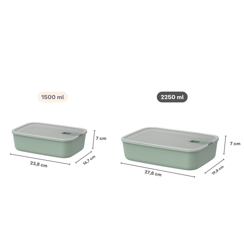 Easyclip 2.0 Rect Box 2250Ml / 76Oz, Noir