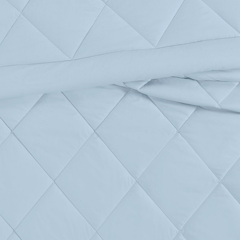 Cotton Standard Comforter, Twin XL Comforter + 1 Standard Sham, Blue