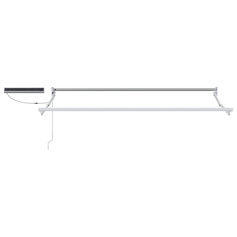 VidaXL Polyester Cover Retractable Patio Awning, 250cm W x 200cm D, White