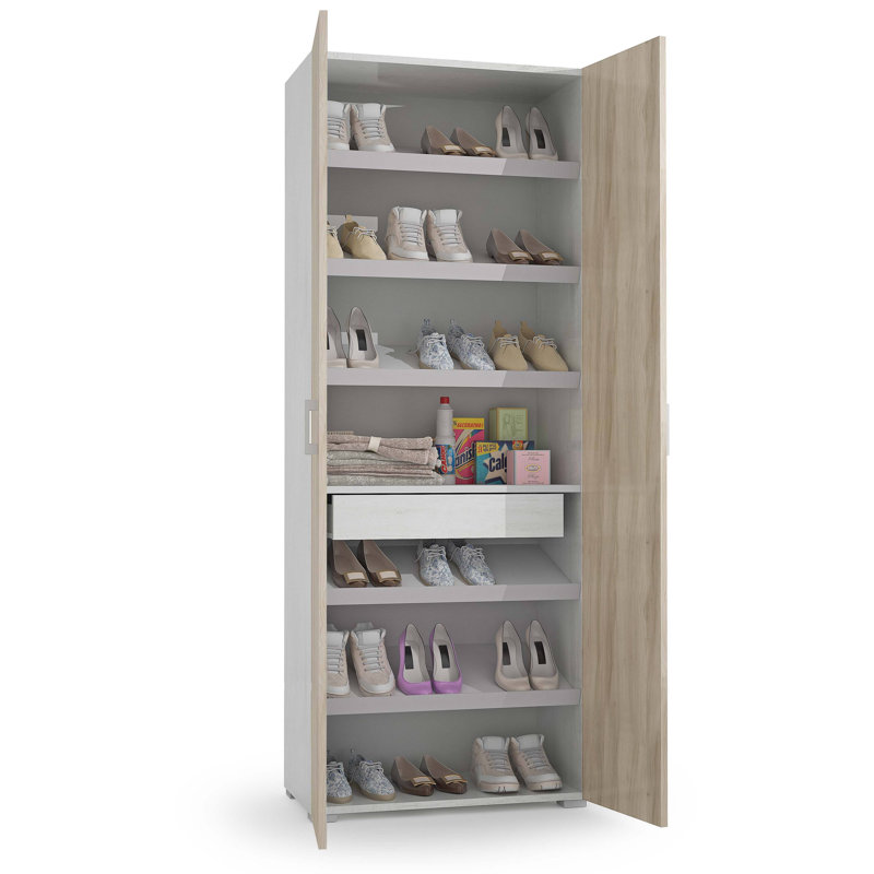 Gursewak 2 Door Manufactured Wood Wardrobe