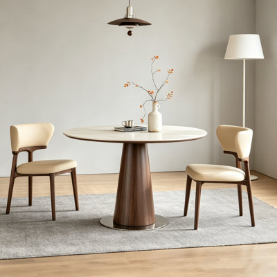 Walnut Round Dining Table