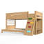Lits modernes pour économiser de l'espace avec rangement, lit simple / simple TG sur lit double, foyer pour enfants