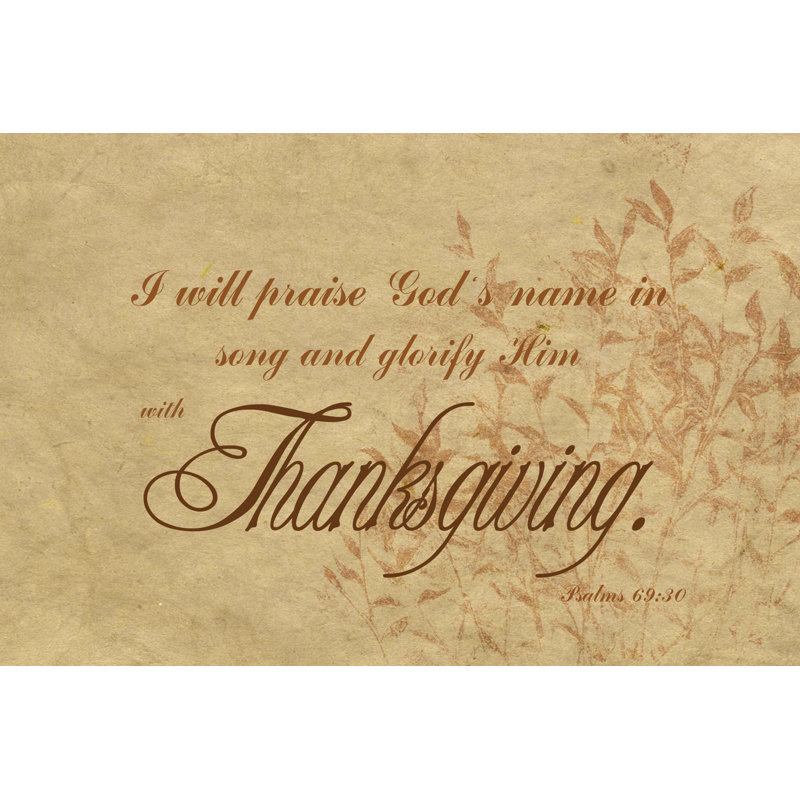 Harvest Easel Psalms 69 - Wrapped Canvas Print, 61cm H x 91cm W x 3.8cm D
