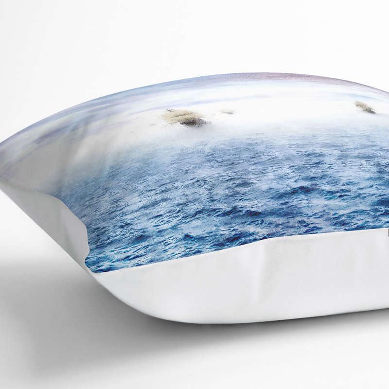 Square Throw Cushion, White, 40cm H x 40cm W x 15cm D