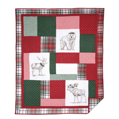 Holly Cotton Quilted Throw Blanket
