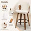 Tabourets de bar pivotants en bois et simili cuir Xaviera-1820074201-1820074205