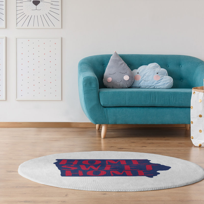 Tapis en poly-chenille iowa à la maison