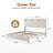Upholstered Wingback Platform Bed with Padded Headboard and Underbed Storage-1703410293