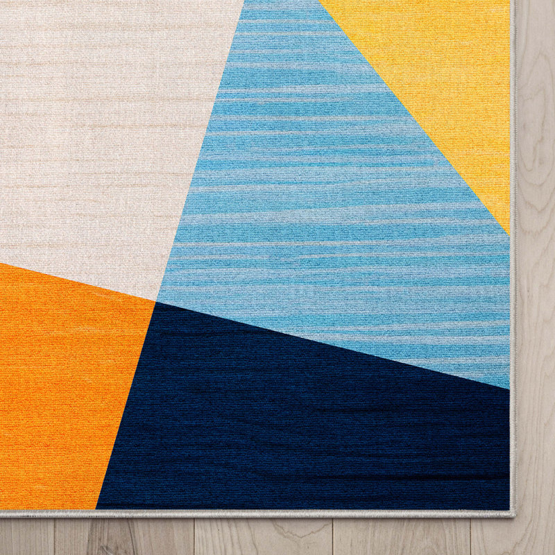  Tapis multicolore lavable Well Woven, Rectangle 7 pi 7 po x 9 pi 10 po
