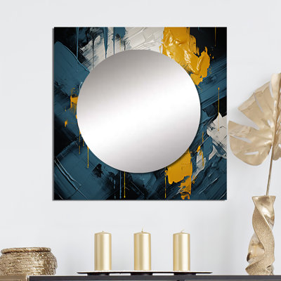 Gibbeon - Abstract Square Mirror Wall Decor For Bedroom