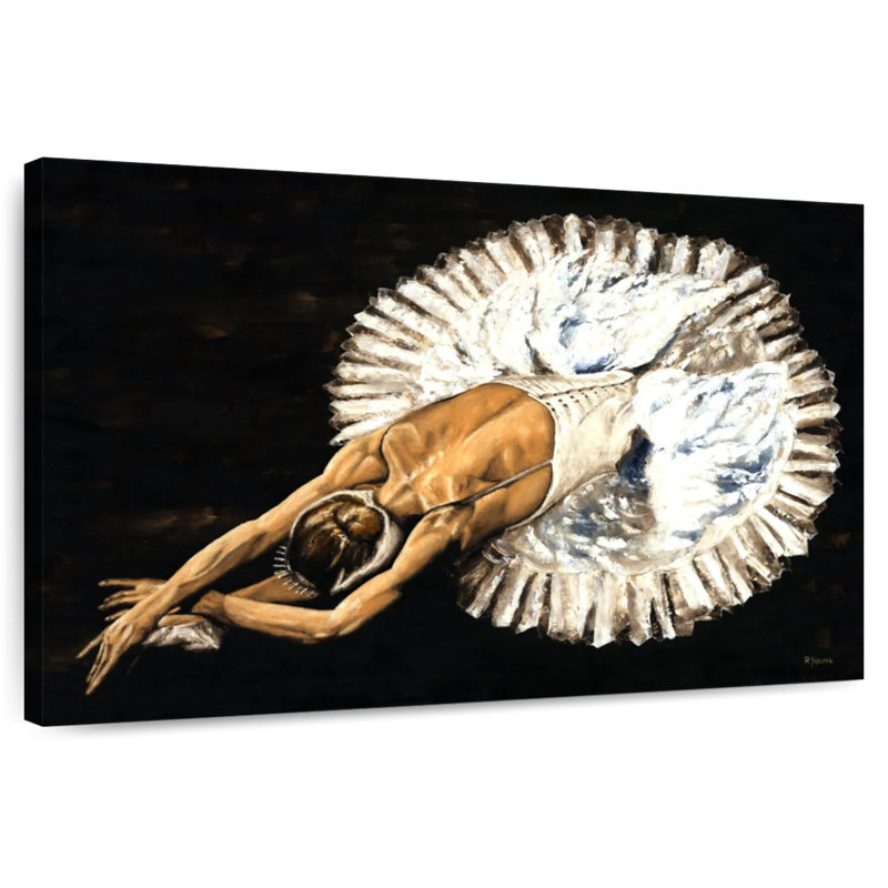 Enn Dying Swan, 30" H x 45" W